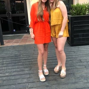 Orange Topshop Dress